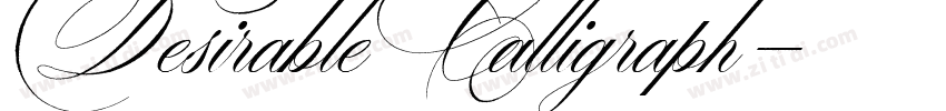 Desirable Calligraph字体转换 Desirable Calligraph字体转换